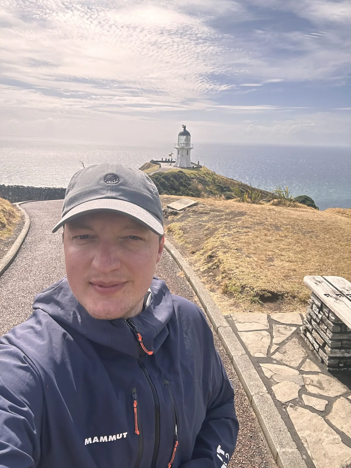 Oliver Heisel at Cape Reinga Lighthouse